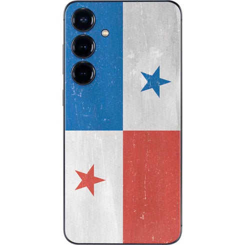 Panama Flag Distressed Galaxy S24 Plus Skin